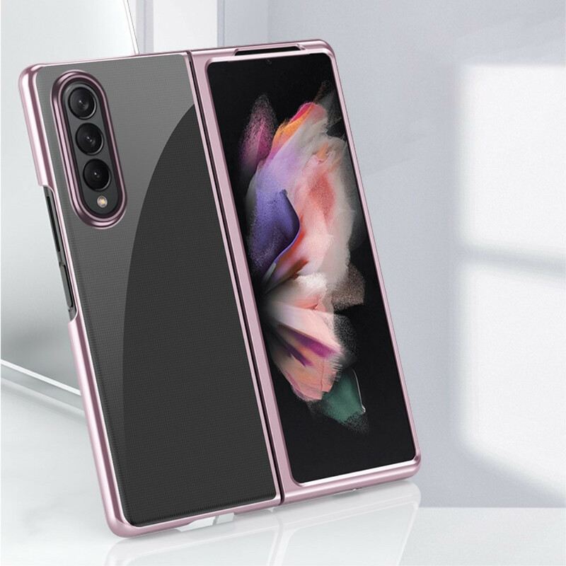 Tok Samsung Galaxy Z Fold 3 5G Átlátszó Fém Stílusú Élek