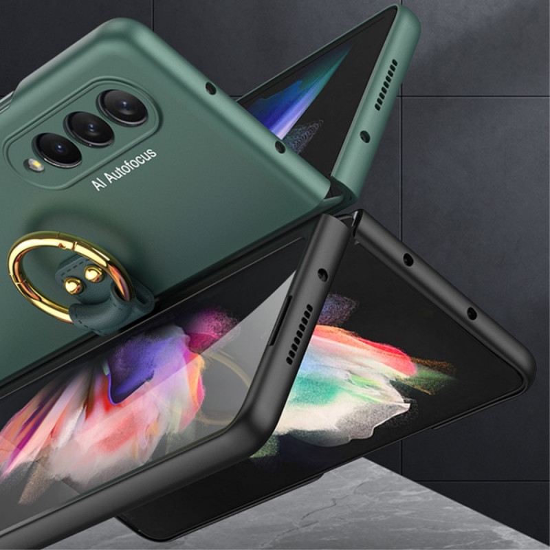 Tok Samsung Galaxy Z Fold 3 5G Ring-support És Képernyővédő Fólia Gkk