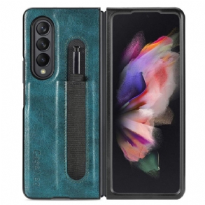 Tok Samsung Galaxy Z Fold 3 5G Stílusú Bőr Tolltartó Caseneo