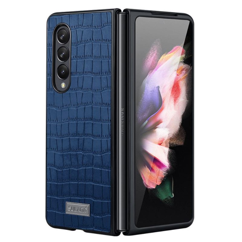 Tok Samsung Galaxy Z Fold 3 5G Stílusú Krokodilbőr Sulada