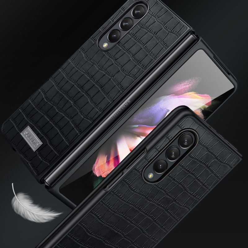 Tok Samsung Galaxy Z Fold 3 5G Stílusú Krokodilbőr Sulada