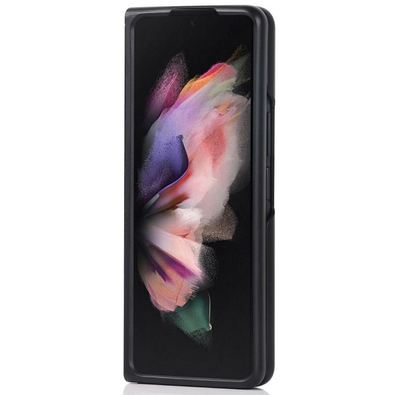 Tok Samsung Galaxy Z Fold 3 5G Valódi Bőr Állvány És Ceruzatartó