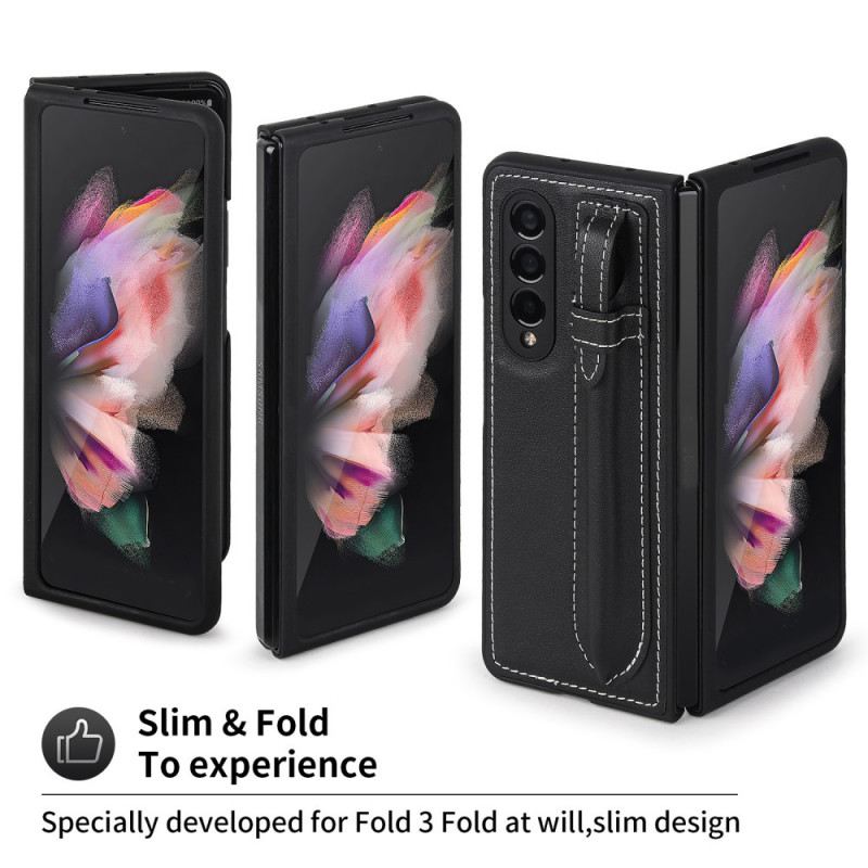 Tok Samsung Galaxy Z Fold 3 5G Valódi Bőr Tolltartó