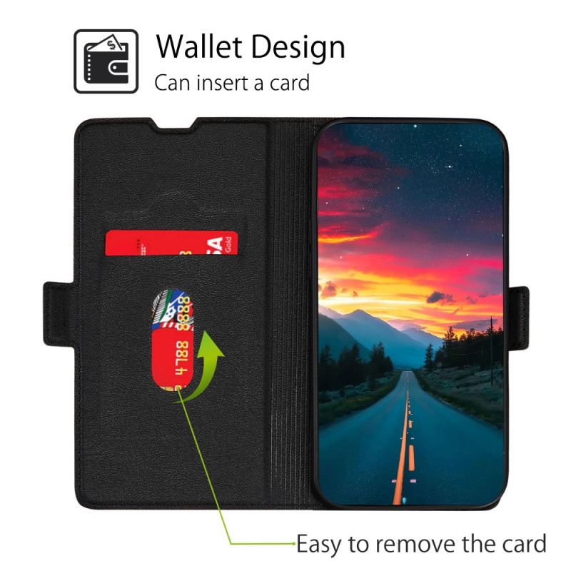 Fliptok Honor Magic 4 Lite 5G Bőrtok Flap Dupla Design