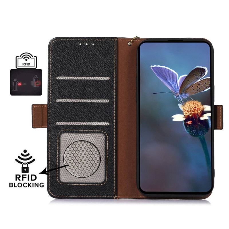 Bőrtok Xiaomi Redmi Note 13 4g Bőr Rfid Blokkolással