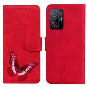 Fliptok / Bőrtok Xiaomi 11T / 11T Pro Skin-touch Butterfly