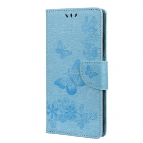 Fliptok / Bőrtok Xiaomi 11T / 11T Pro szíjjal Splendid Strap Butterflies