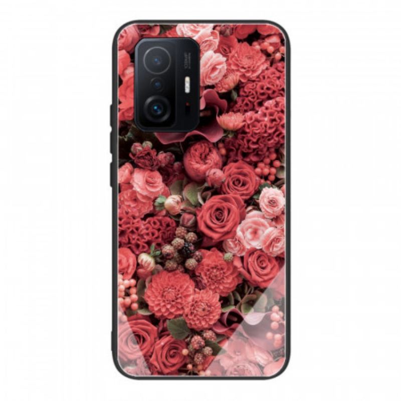 Tok Xiaomi 11T / 11T Pro Rose Flowers Edzett Üveg