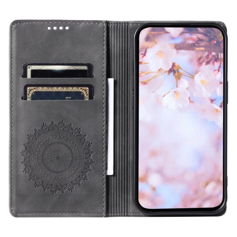 Bőrtok Xiaomi 14 Mandala Velúr Hatás