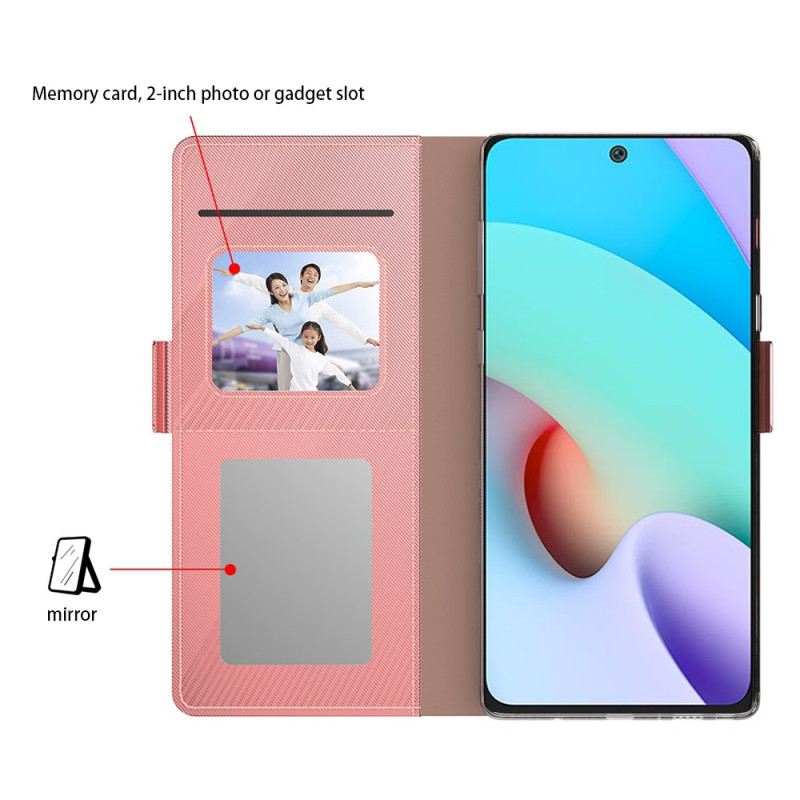 Bőrtok Xiaomi 14 Tükör És Kivehető Kártyatartó