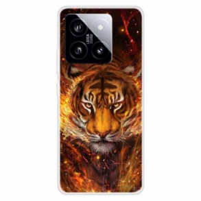 Mobiltelefon Tokok Xiaomi 14 Tigris Lángokban