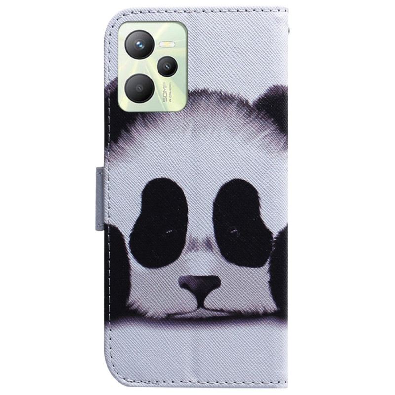 Fliptok / Bőrtok Realme C35 Panda