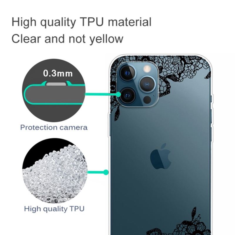 Tok iPhone 14 Pro Varrat Nélküli Csipke