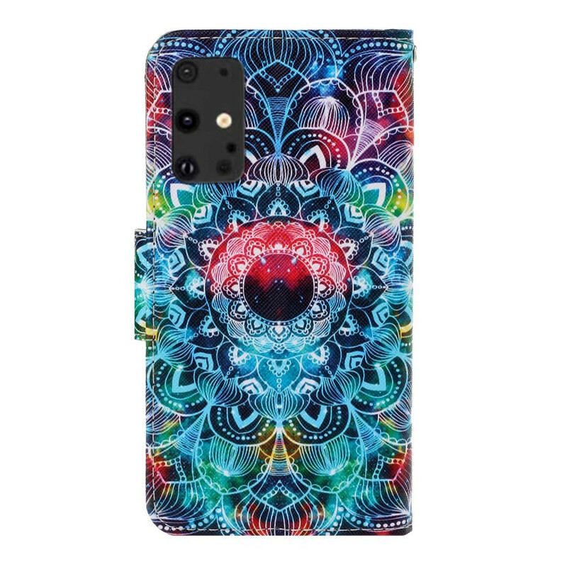 Fliptok / Bőrtok Samsung Galaxy S20 Plus / S20 Plus 5G szíjjal Feltűnő Strappy Mandala