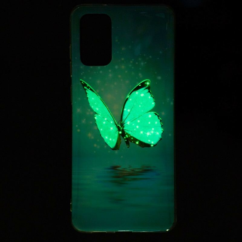 Tok Samsung Galaxy S20 Plus / S20 Plus 5G Fluoreszkáló Kék Pillangó