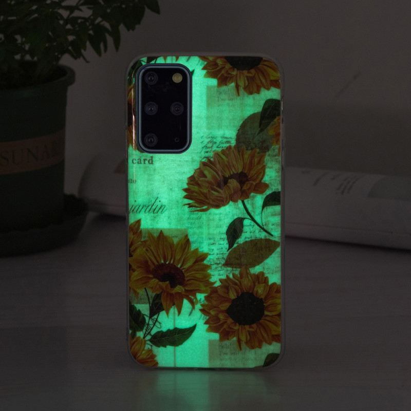 Tok Samsung Galaxy S20 Plus / S20 Plus 5G Fluoreszkáló Napraforgók