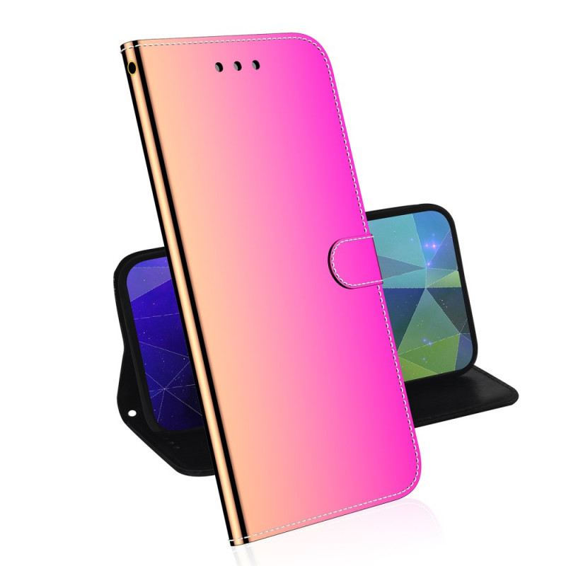 Fliptok / Bőrtok Oppo A74 4G Műbőr Tükörborítás