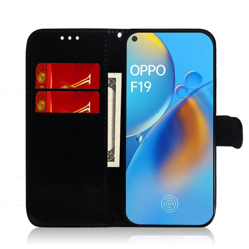 Fliptok / Bőrtok Oppo A74 4G Műbőr Tükörborítás