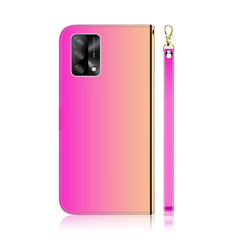 Fliptok / Bőrtok Oppo A74 4G Műbőr Tükörborítás