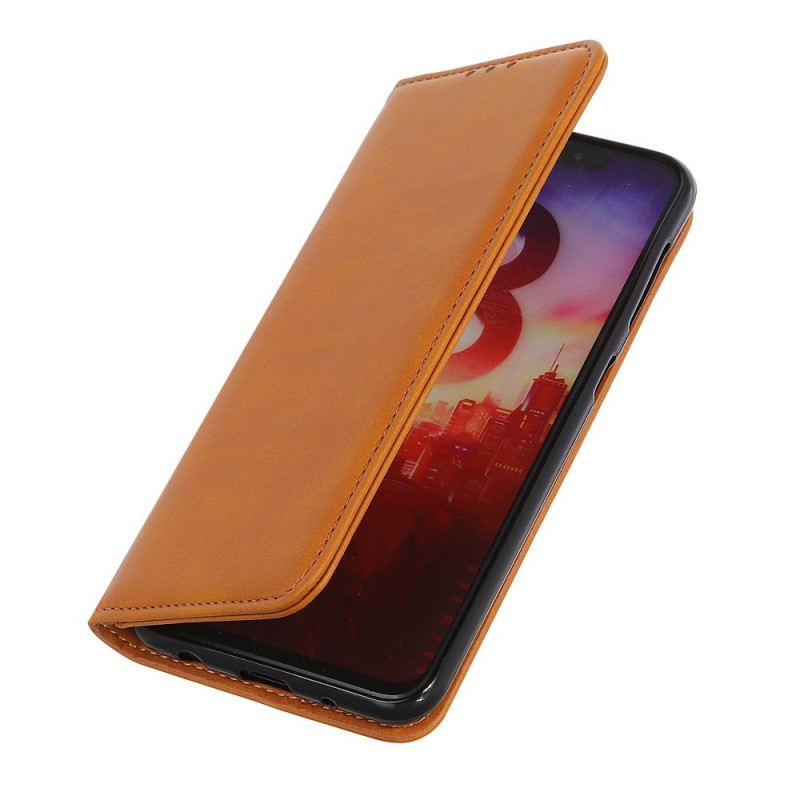 Fliptok Oppo A74 4G Bőrtok Elegance Hasított Bőr