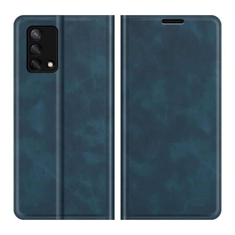 Fliptok Oppo A74 4G Bőrtok Skin Touch