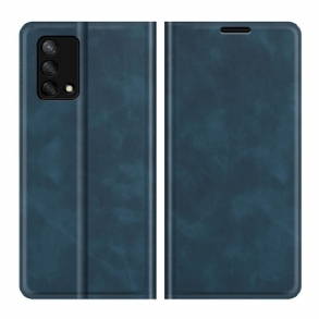 Fliptok Oppo A74 4G Bőrtok Skin Touch