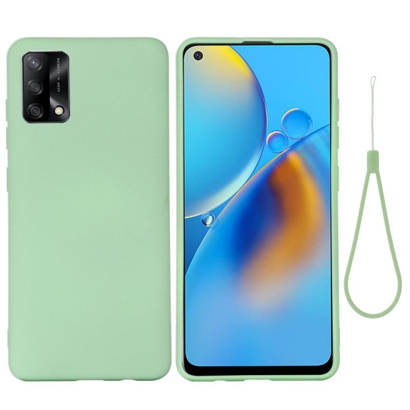 Tok Oppo A74 4G Folyékony Szilikon Nyakpánttal