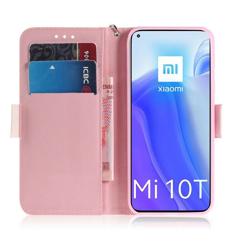 Fliptok / Bőrtok Xiaomi Mi 10T / 10T Pro szíjjal Pántos Szivattyú