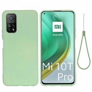 Tok Xiaomi Mi 10T / 10T Pro Folyékony Szilikon Nyakpánttal