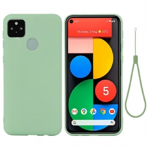 Tok Google Pixel 5A Folyékony Szilikon Nyakpánttal