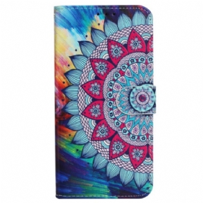 Bőrtok iPhone 16 Plus Mandala Szíj Minta