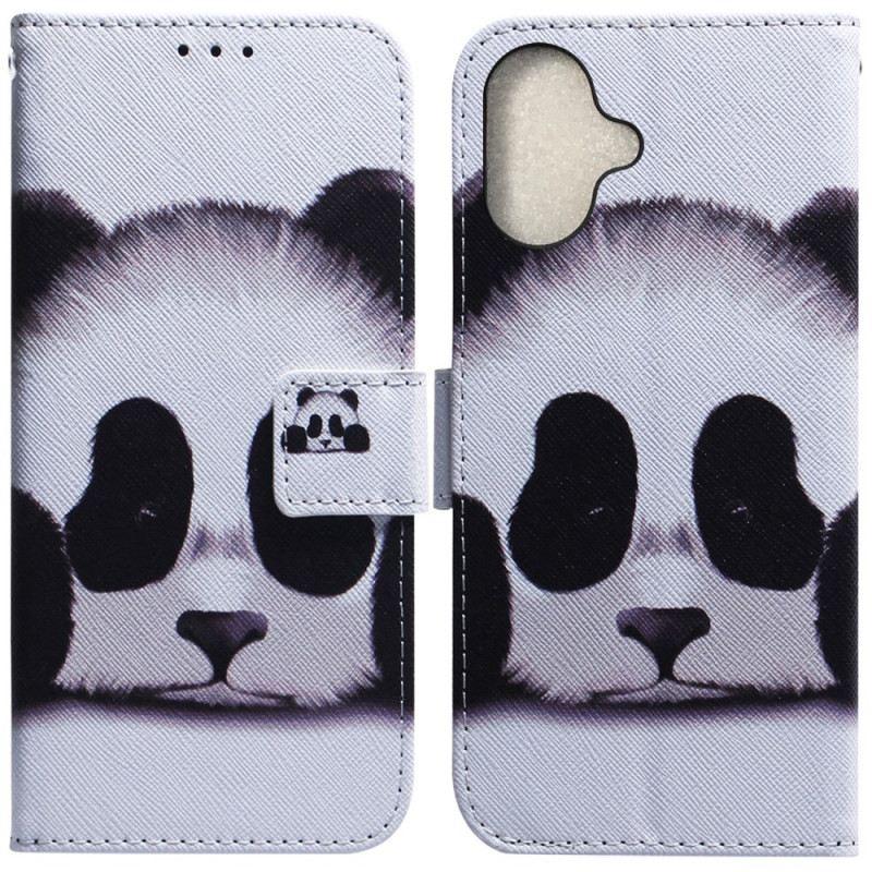 Bőrtok iPhone 16 Plus Panda