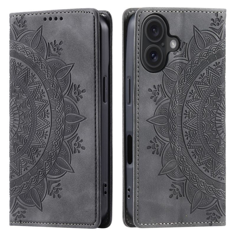 Fliptok iPhone 16 Plus Mandala Velúr Hatás