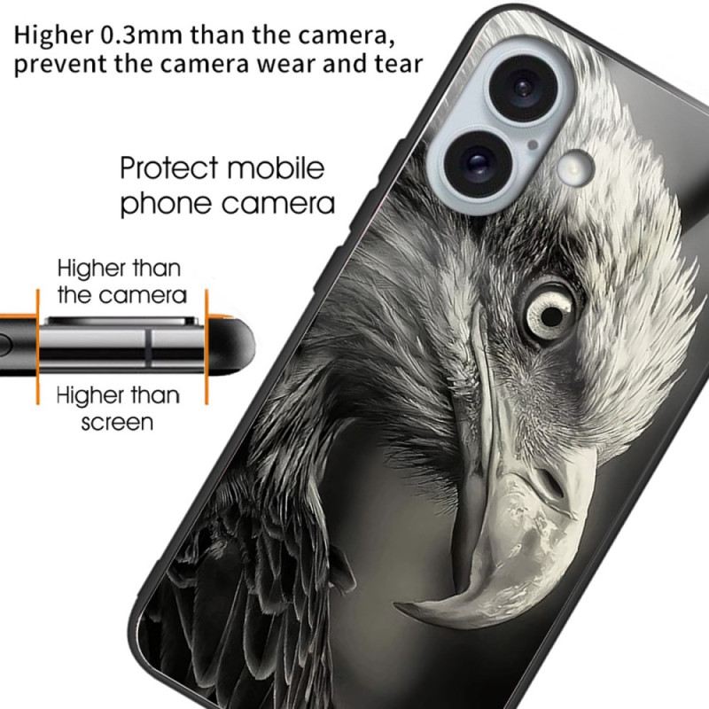 Tok iPhone 16 Plus Eagle Nyomtatott Edzett Üveg