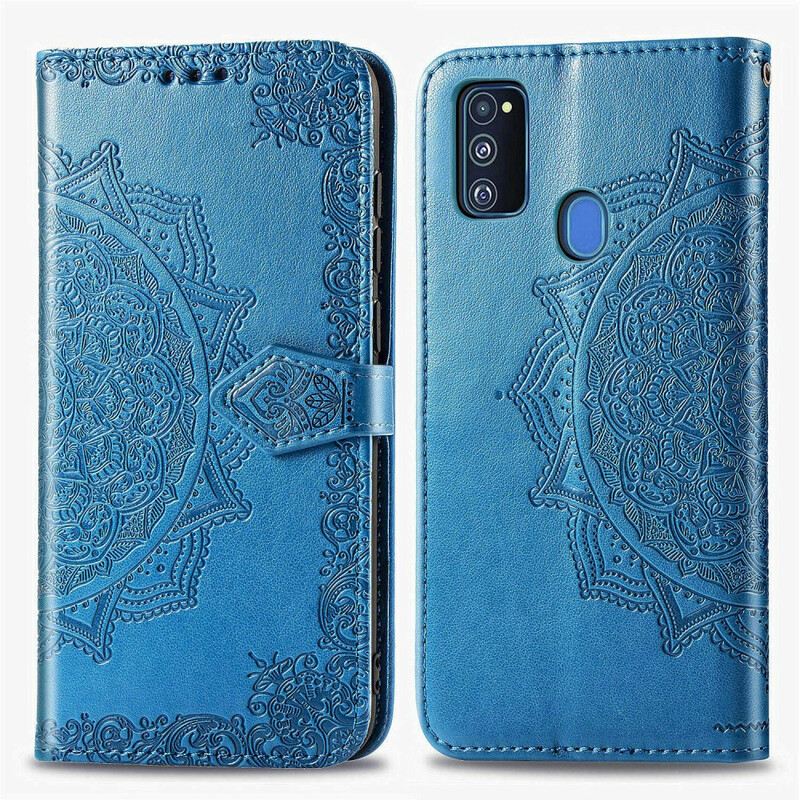 Fliptok / Bőrtok Samsung Galaxy M21 Mandala Középkor