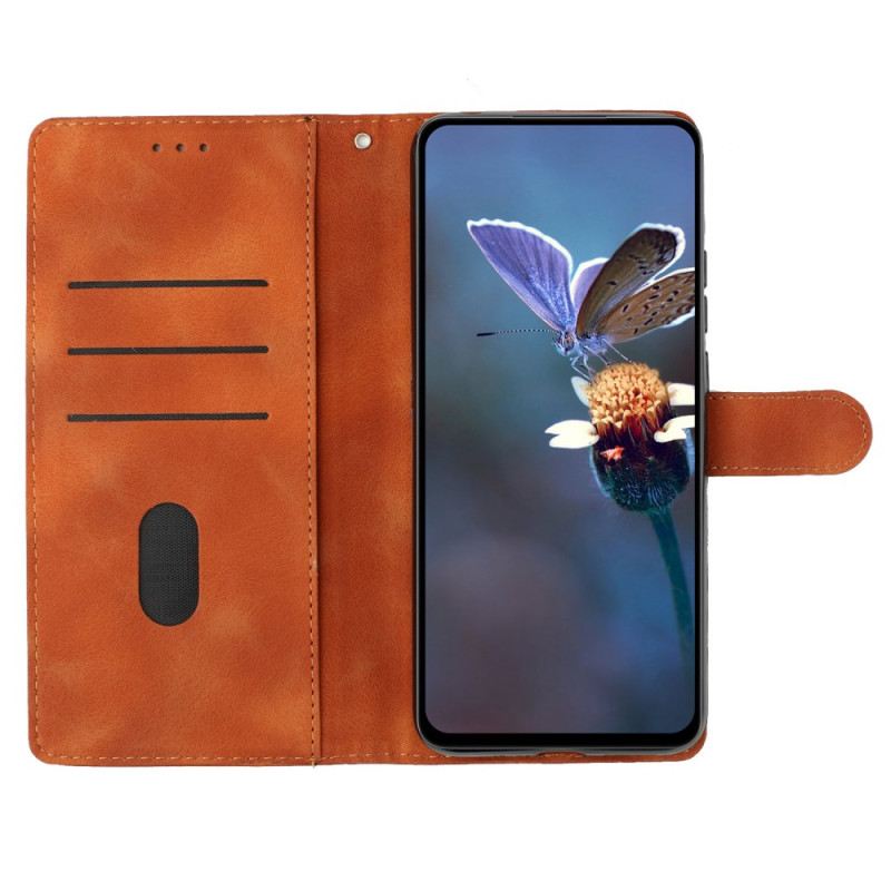 Bőrtok iPhone 16 Pro Virágmintás Nyomat