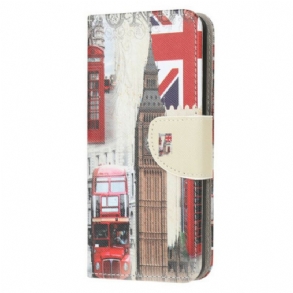 Fliptok / Bőrtok Huawei P40 Lite Londoni Élet