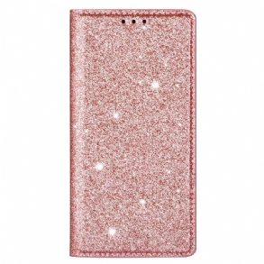 Fliptok Huawei P40 Lite Bőrtok Flitter Stílus