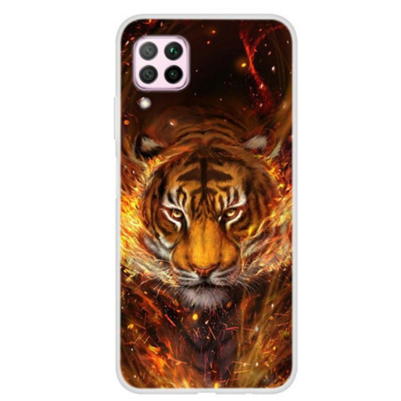 Tok Huawei P40 Lite Tűz Tigris