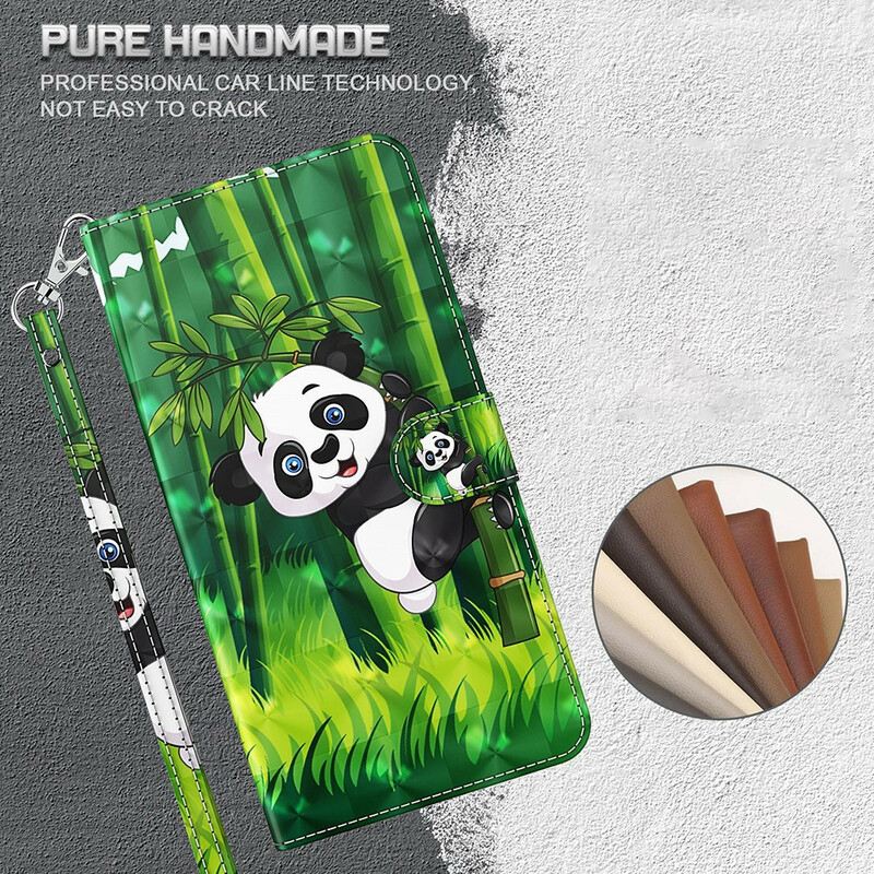 Fliptok / Bőrtok iPhone 13 Pro Panda És Bambusz