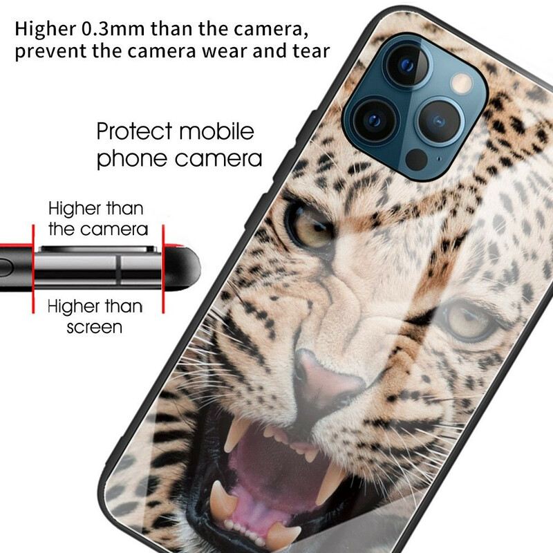 Telefontok iPhone 13 Pro Leopárd Edzett Üveg