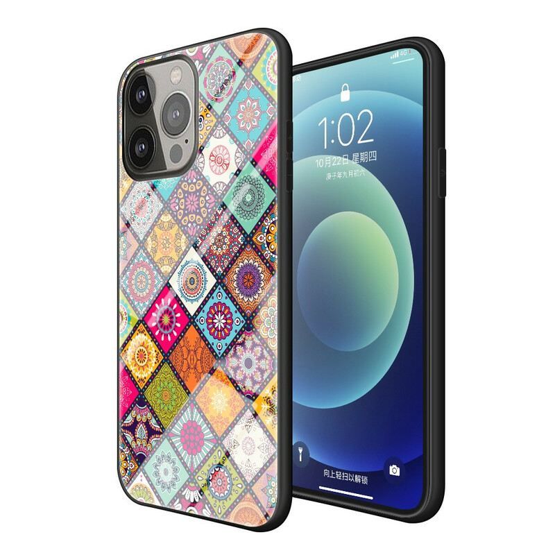 Telefontok iPhone 13 Pro Patchwork Mágneses Tartó