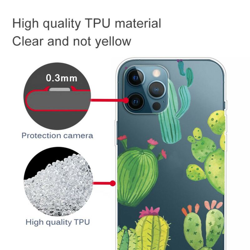 Tok iPhone 13 Pro Akvarell Kaktuszok