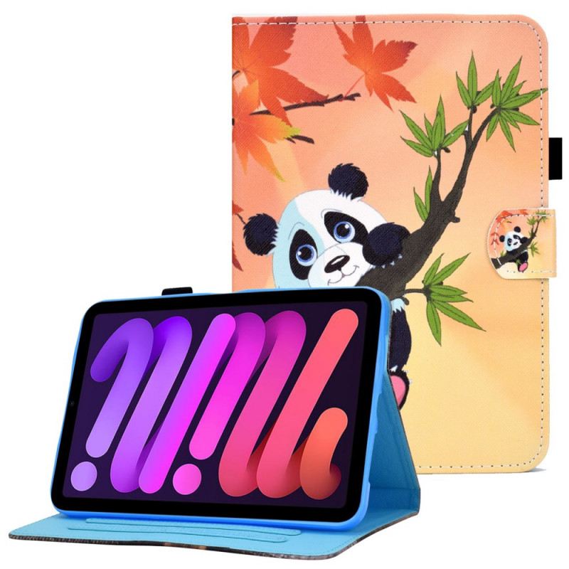 Fliptok / Bőrtok iPad Mini 6 (2021) Aranyos Panda