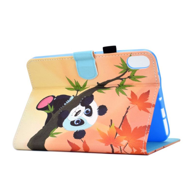 Fliptok / Bőrtok iPad Mini 6 (2021) Aranyos Panda