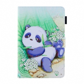 Fliptok / Bőrtok iPad Mini 6 (2021) Aranyos Panda