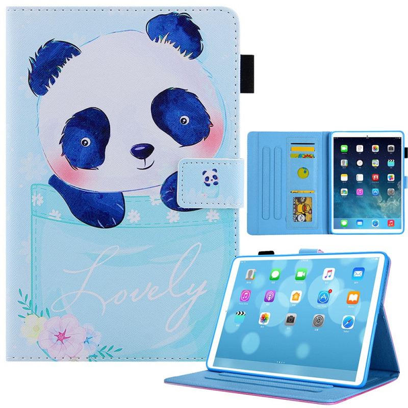 Fliptok / Bőrtok iPad Mini 6 (2021) Aranyos Panda