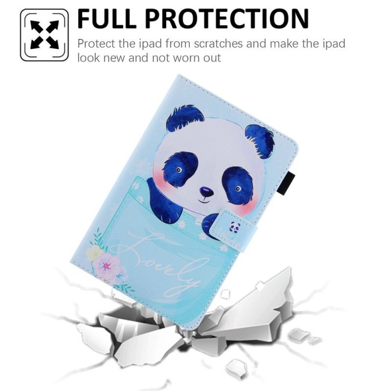 Fliptok / Bőrtok iPad Mini 6 (2021) Aranyos Panda