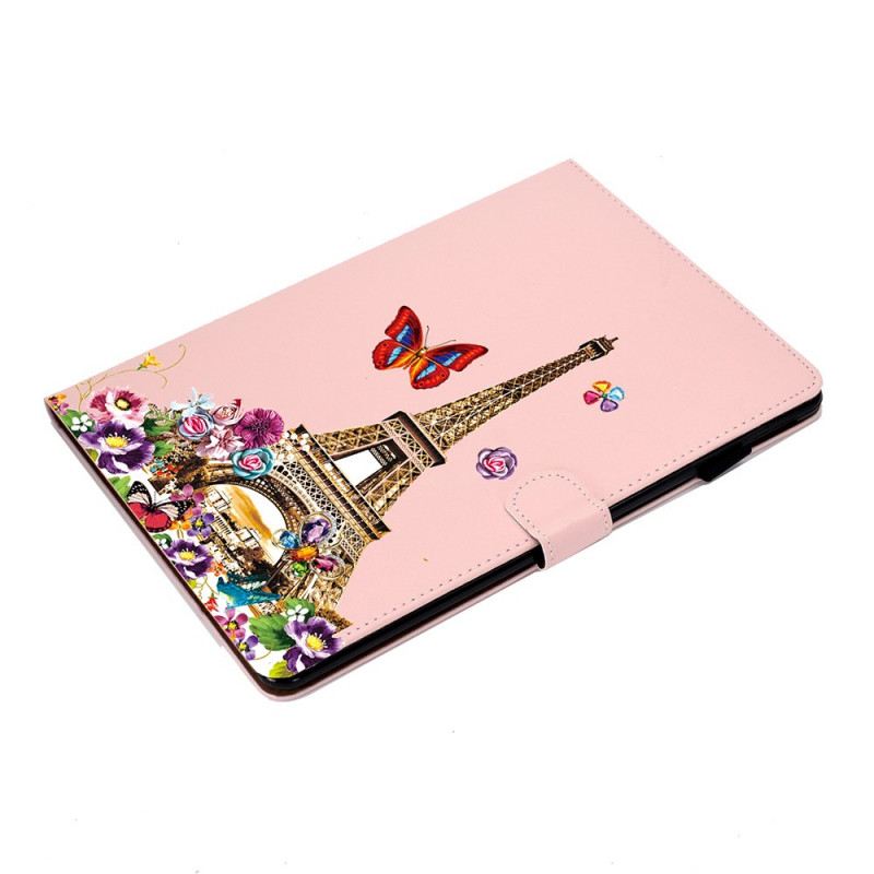 Fliptok / Bőrtok iPad Mini 6 (2021) Eiffel-torony Nyáron