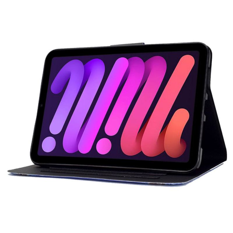 Fliptok / Bőrtok iPad Mini 6 (2021) Funky Zsiráfok